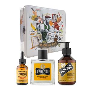 Beard Kit Ad Onor del Mento Wood and Spice Proraso