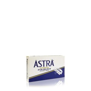 Confezione da 5 lame Superior Stainless Double Edge Astra.