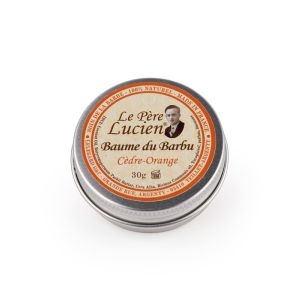 Balsamo per barba naturale al cedro e arancia di Le Père Lucien in formato da 30 grammi.