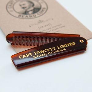Folding Pocket Beard Comb Captain Fawcett