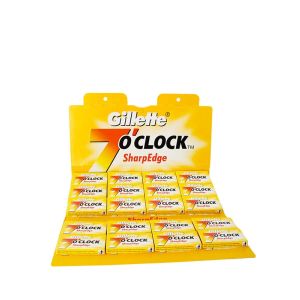 Confezione da 100 lamette da barba 7 O'Clock Sharp Edge di Gillette.