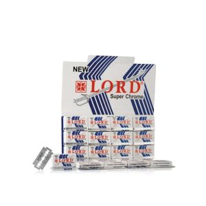 Confezione da 100 lamette da barba Lord Super Chrome.