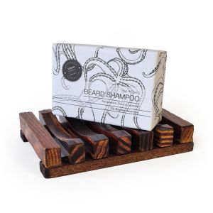 Set con Miller Beard Shampoo Bar e porta sapone in bamboo