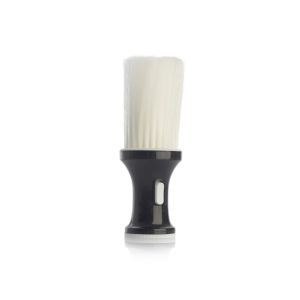 Pennello spargitalco professionale nero con setole sintetiche.