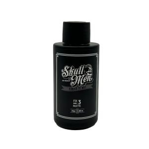 matte powder to wax skull men