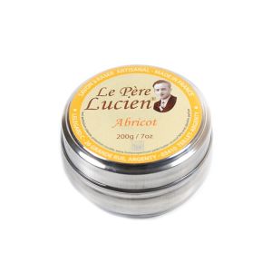 Sapone da barba Apricot di Le Père Lucien in ciotola di metallo da 200g.