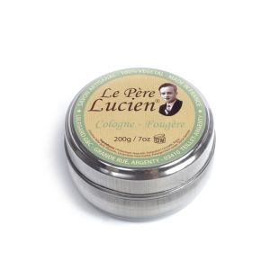 Sapone da barba Cologne-Fougère di Le Père Lucien in ciotola di metallo da 200g.