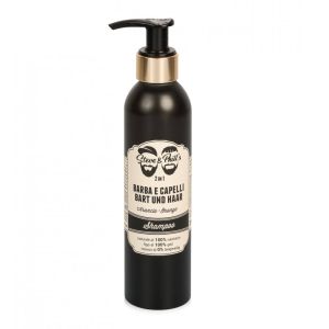 Shampoo 2in1 Barba e Capelli all'Arancio 200ml Steve & Phill's