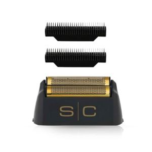 Testina Gold e lame di ricambio Shaver Instinct Metal Nero