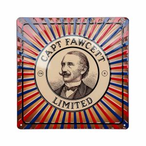 Tin Plate Sign Captain Fawcett