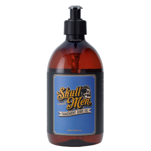 transparent shave gel skull men