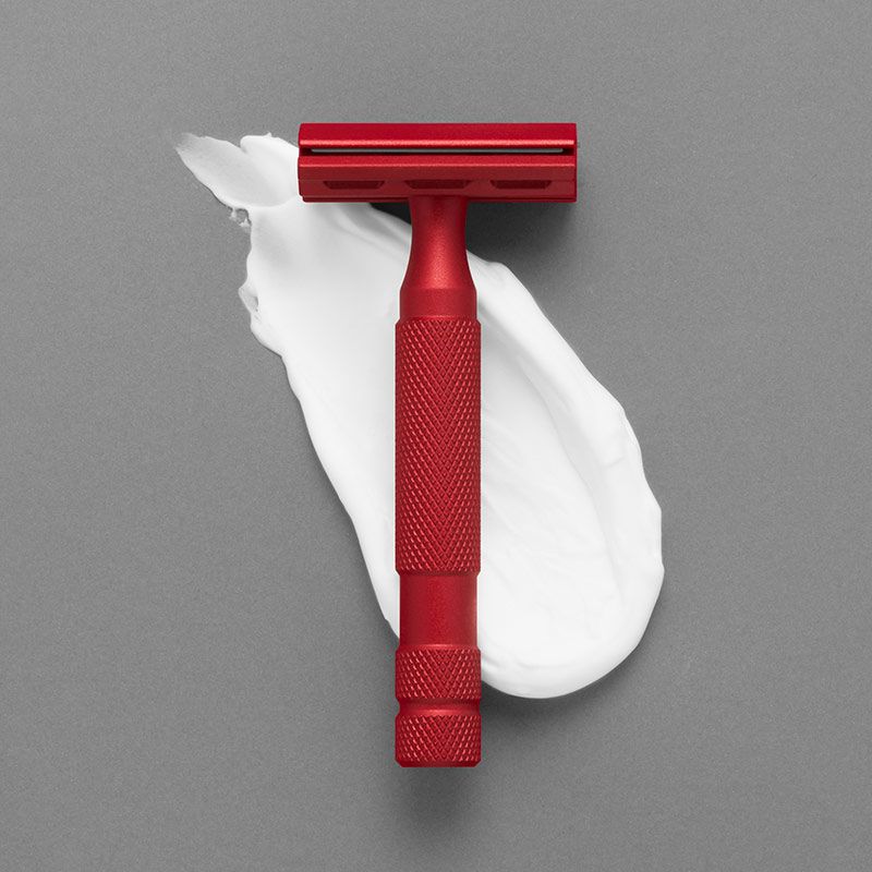 Rasoio di sicurezza 6S Red Stainless Steel Rockwell Razors