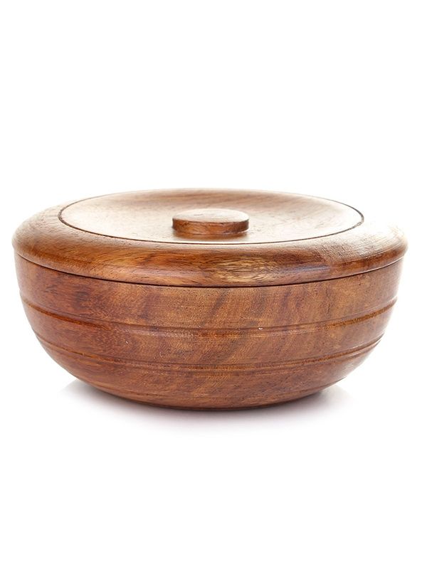 Sandalwood Herbal Shaving Soap in Wooden Bowl 100gr Taylor of Old Bond Street