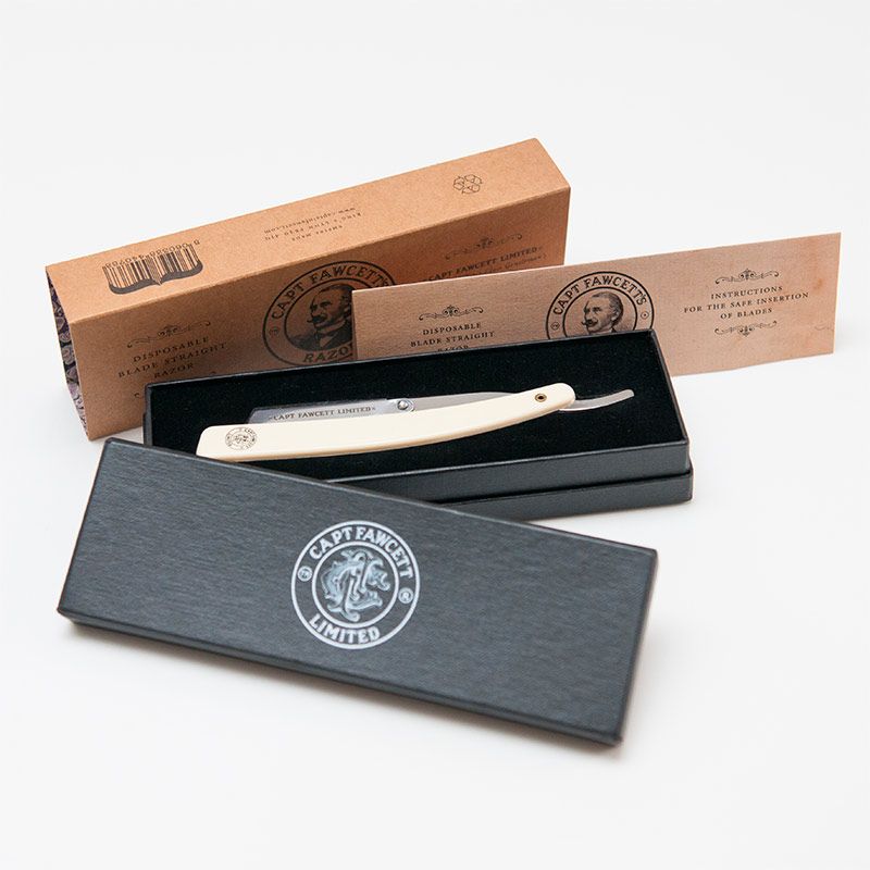 Disposable Blade Straight Razor Captain Fawcett