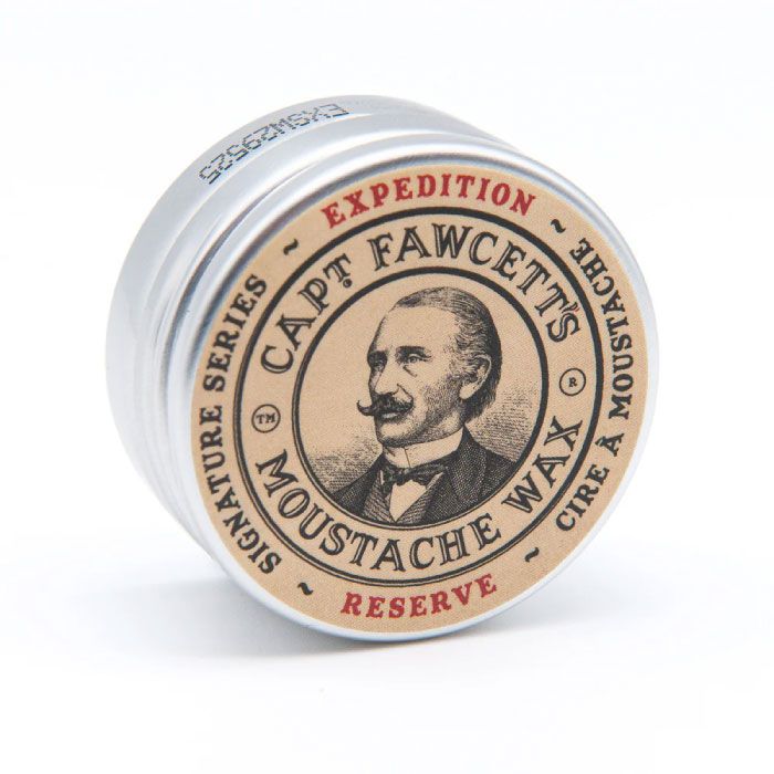 Expedition Reserve Moustache Wax Captain Fawcett - Barattolo Aperto