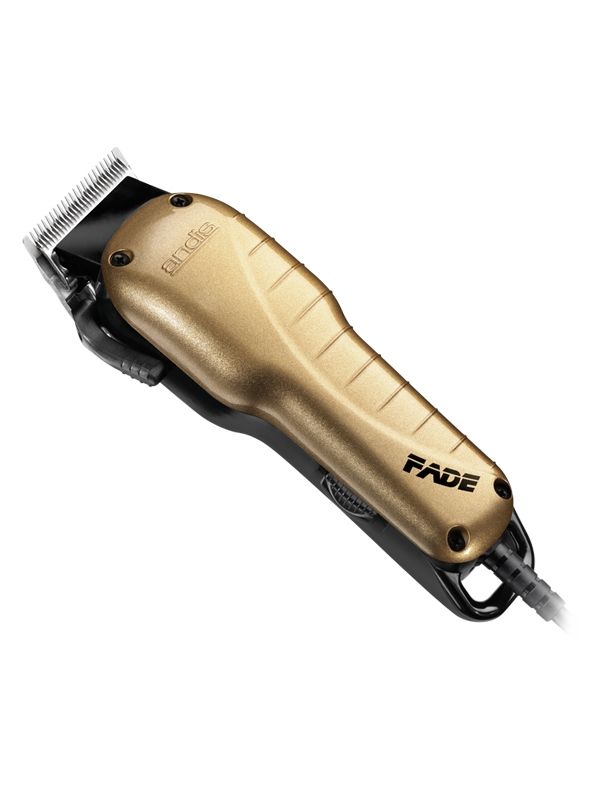 Tagliacapelli professionale Andis Fade con corpo in color oro.