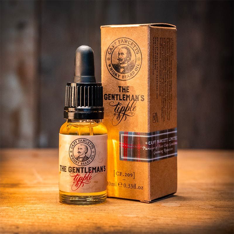 The Gentleman's Tipple Malt Whisky Beard Oil Travel Size 10ml Captain Fawcett
