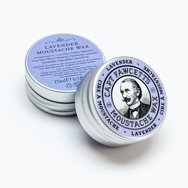 Lavender Moustache Wax 15m Captain Fawcett