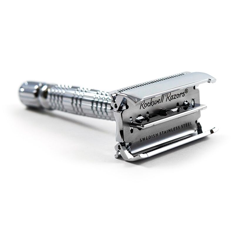 Rasoio di sicurezza R1 Rookie Razor White Chrome Rockwell Razors
