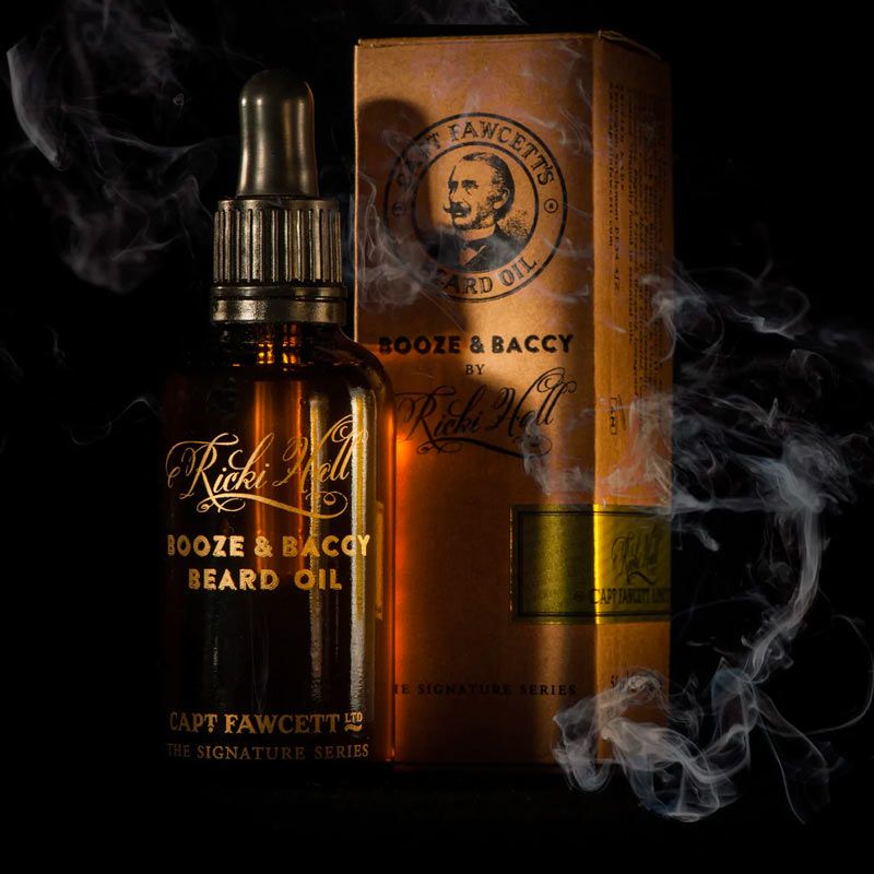 Ricky Hall Booze & Baccy Beard Oil 50ml Captain Fawcett