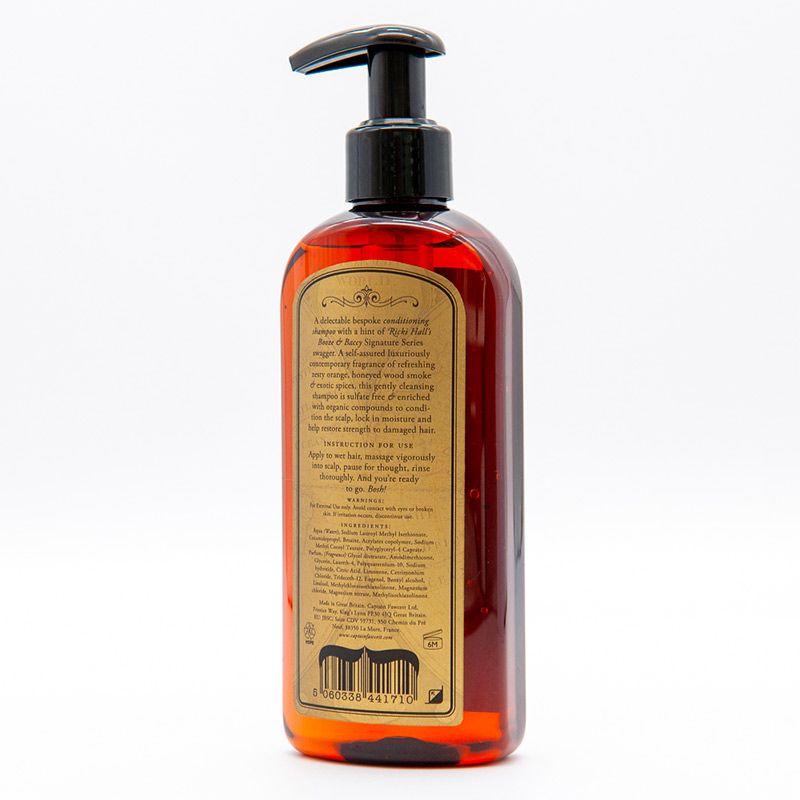 Ricki Hall's Booze & Baccy Shampoo 250ml Captain Fawcett