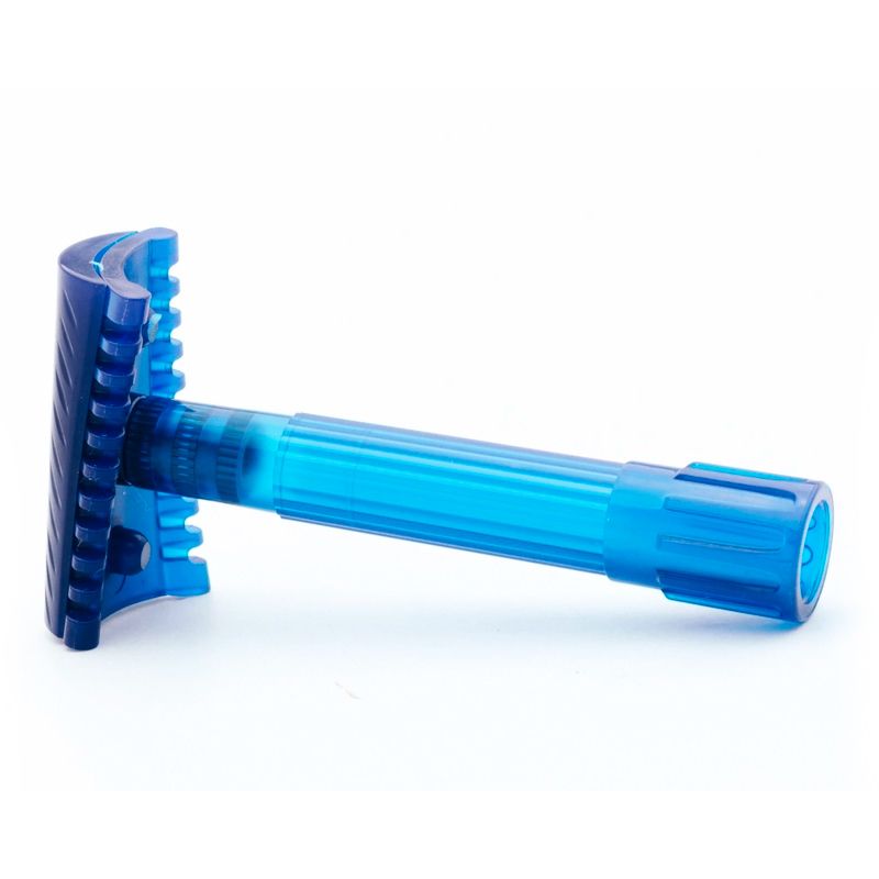 Phantom Blue Open Comb Slant Safety Razor Phoenix Artisan Accoutrements
