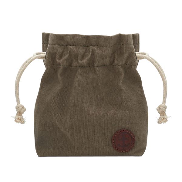 Waxed Canvas Roll-Down Ditty Wash Bag The Brighton Beard Company